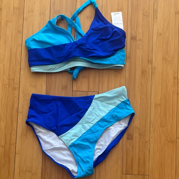 Vibrant Blue Bikini Set. New with Tags. NWT. - Picture 3 of 4